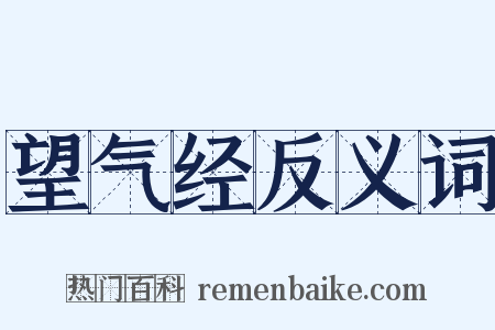 望气经反义词是什么意思的图片